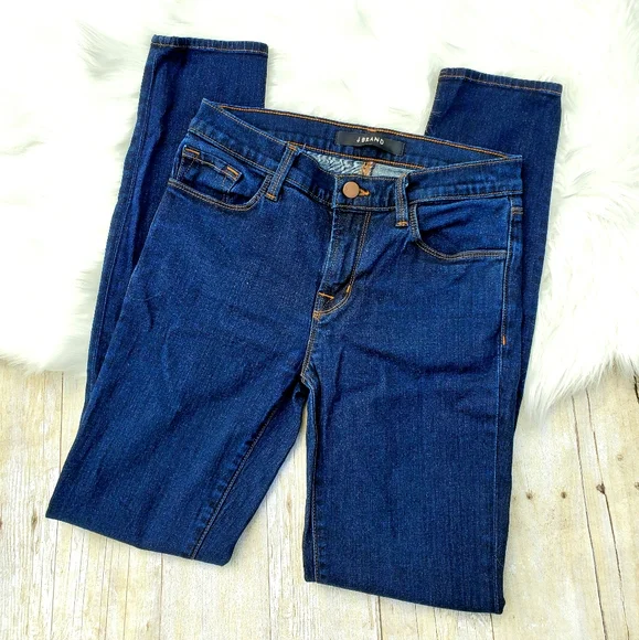 J BRAND Dark Skinny Starless Jeans Size 27 EUC - Picture 2 of 6